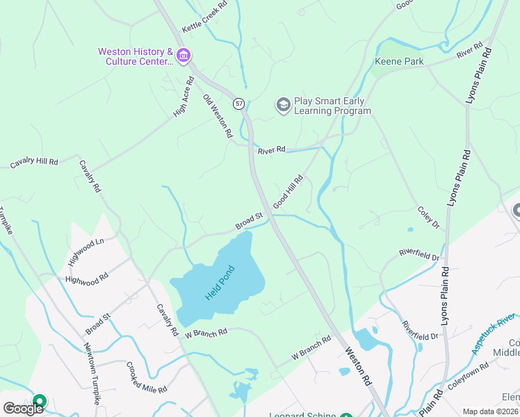 map of restaurants, bars, coffee shops, grocery stores, and more near 48 Weston Road in Weston