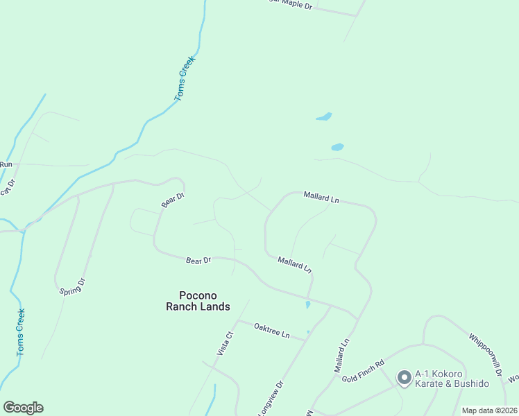 map of restaurants, bars, coffee shops, grocery stores, and more near 256 Ranchlands in Bushkill