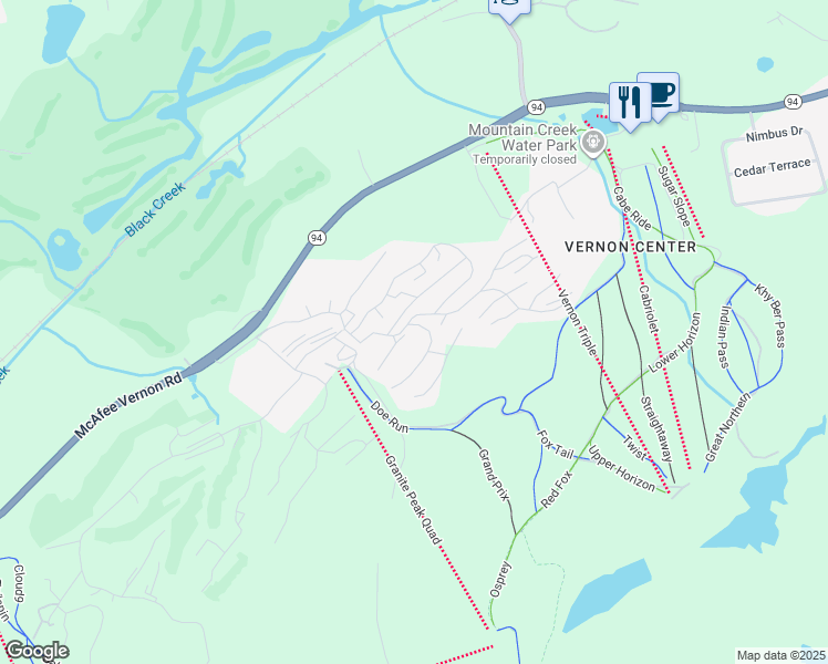 map of restaurants, bars, coffee shops, grocery stores, and more near 1 Deer Valley Lane in Sussex County