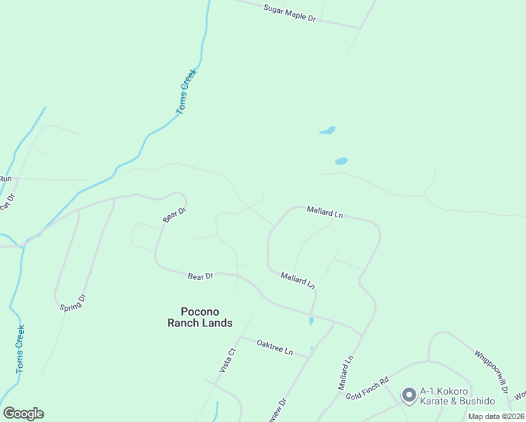 map of restaurants, bars, coffee shops, grocery stores, and more near 256 Ranchlands in Bushkill