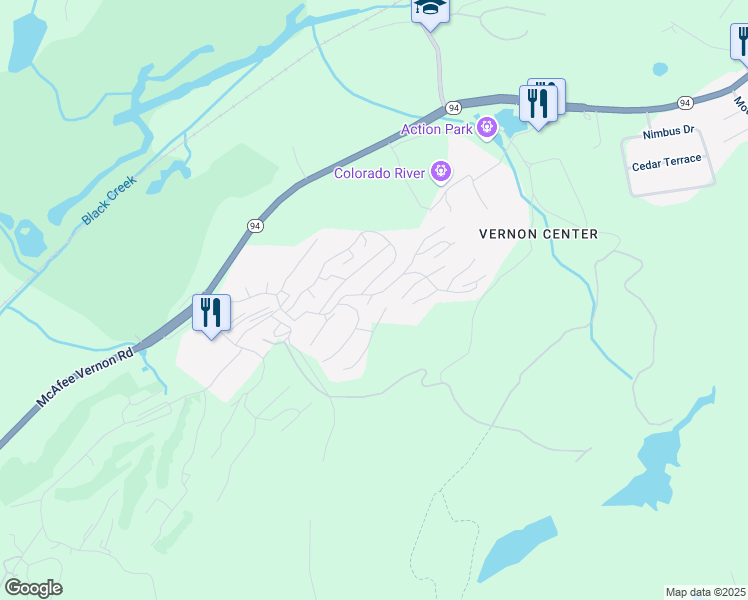 map of restaurants, bars, coffee shops, grocery stores, and more near 5 Gray Rock Drive in Sussex County