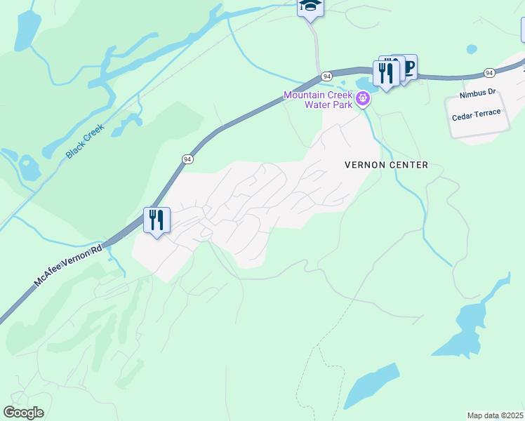 map of restaurants, bars, coffee shops, grocery stores, and more near 5 Gray Rock Drive in Sussex County