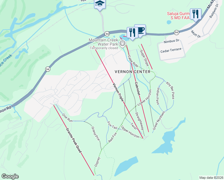 map of restaurants, bars, coffee shops, grocery stores, and more near 2 Winter Park Drive in Sussex County