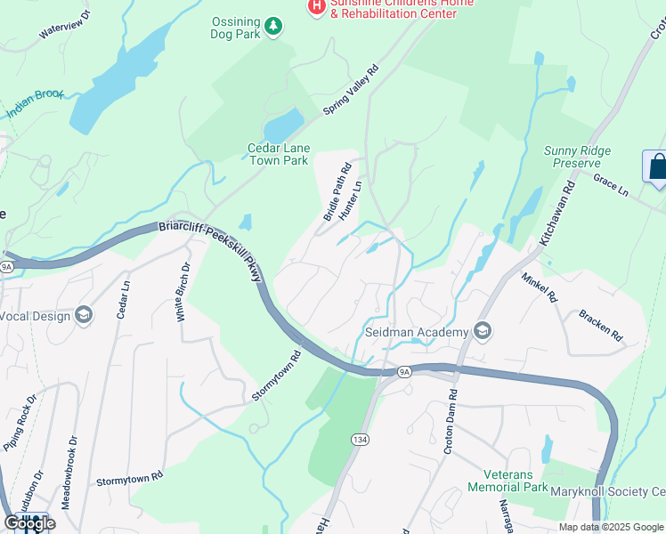 map of restaurants, bars, coffee shops, grocery stores, and more near 05-5 Saddle Trail in Ossining