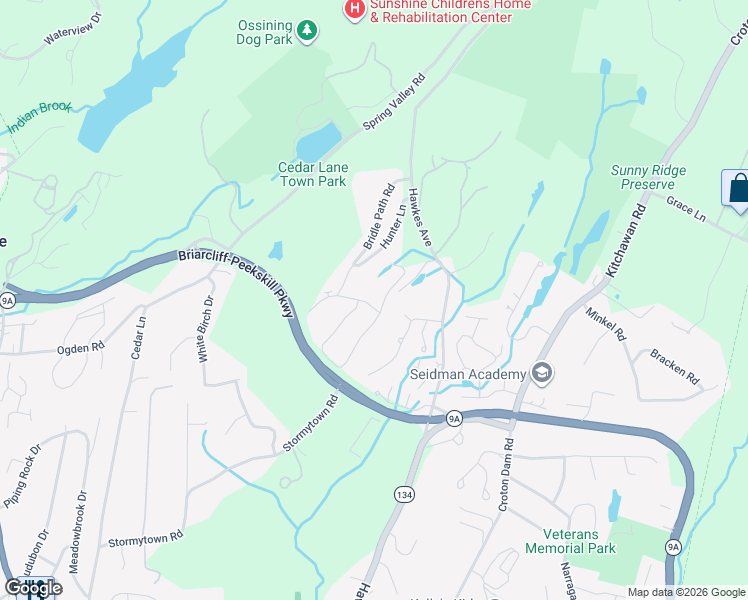 map of restaurants, bars, coffee shops, grocery stores, and more near 05-5 Saddle Trail in Ossining