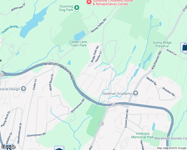 map of restaurants, bars, coffee shops, grocery stores, and more near 05-5 Saddle Trail in Ossining