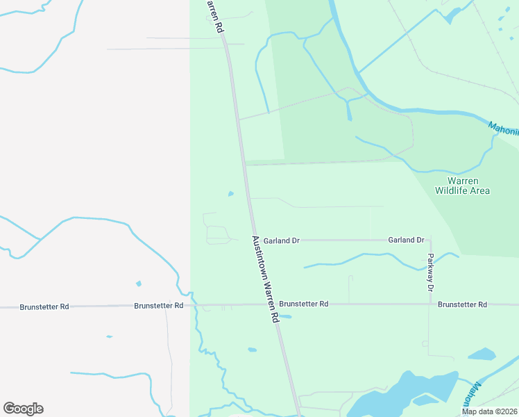 map of restaurants, bars, coffee shops, grocery stores, and more near 2137 Main Avenue Southwest in Warren