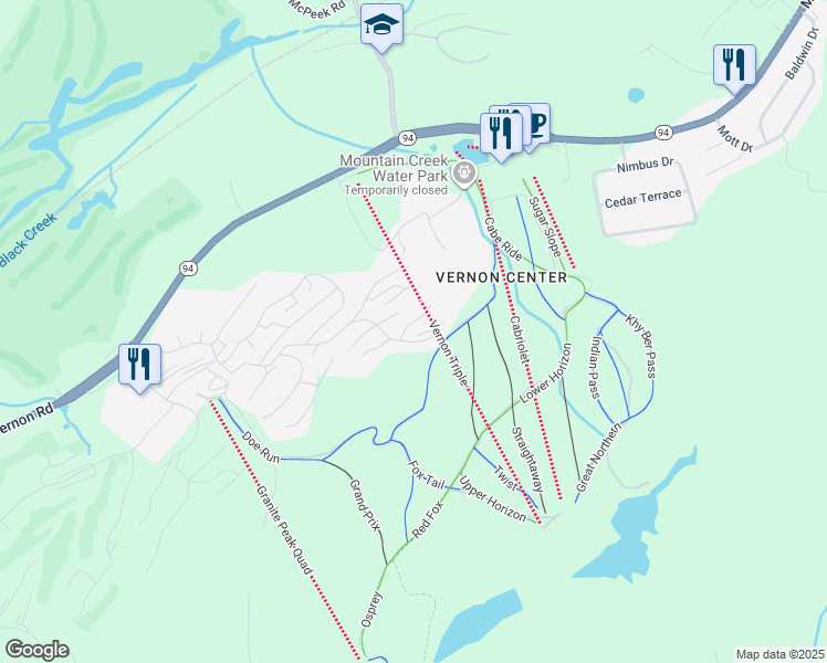 map of restaurants, bars, coffee shops, grocery stores, and more near 2 Winter Park Drive in Sussex County