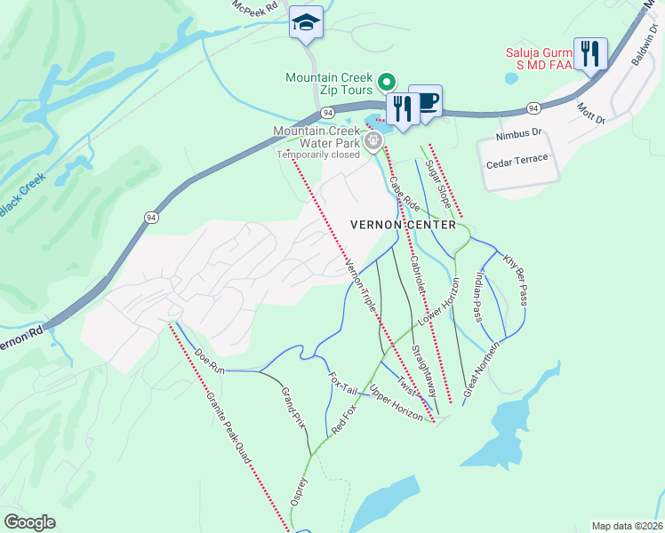 map of restaurants, bars, coffee shops, grocery stores, and more near 2 Winter Park Drive in Sussex County