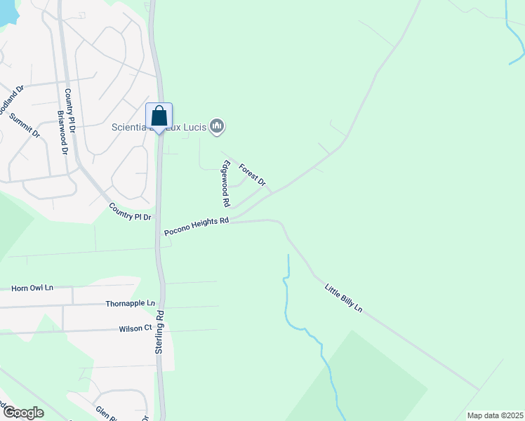 map of restaurants, bars, coffee shops, grocery stores, and more near 1169 Pocono Heights Road in Tobyhanna