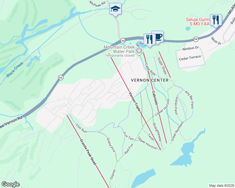 map of restaurants, bars, coffee shops, grocery stores, and more near 1 Big Sky Drive in Sussex County