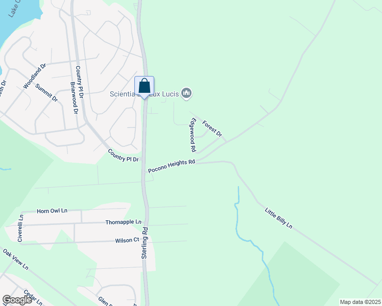 map of restaurants, bars, coffee shops, grocery stores, and more near 723 Edgewood Road in Tobyhanna