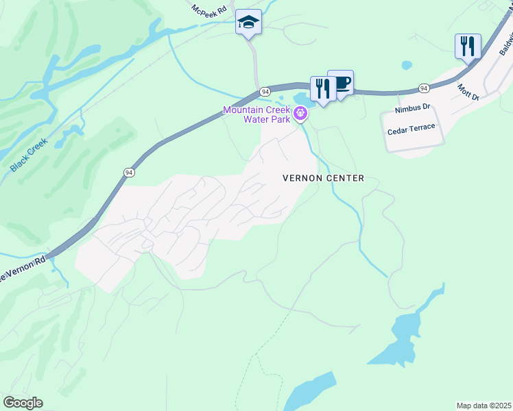 map of restaurants, bars, coffee shops, grocery stores, and more near 4 Attitash Drive in Sussex County