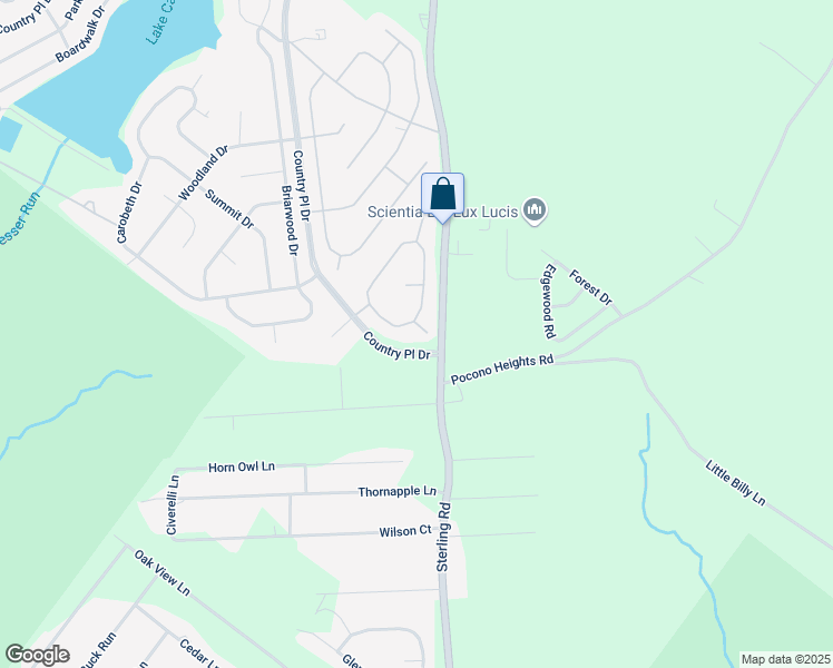 map of restaurants, bars, coffee shops, grocery stores, and more near 217 Greenbriar Circle in Tobyhanna