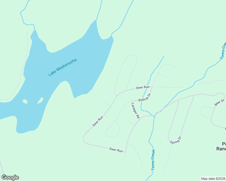 map of restaurants, bars, coffee shops, grocery stores, and more near 241-297 Doe Loop in Dingmans Ferry