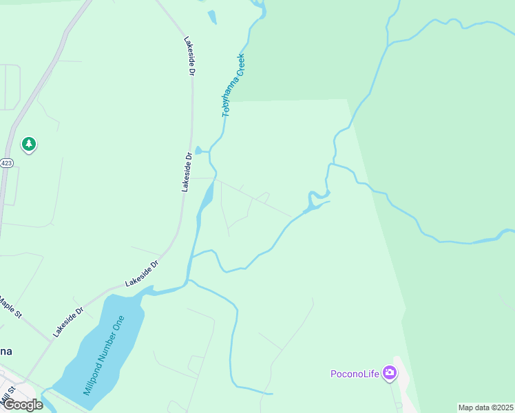 map of restaurants, bars, coffee shops, grocery stores, and more near 148 Leonard Lane in Tobyhanna