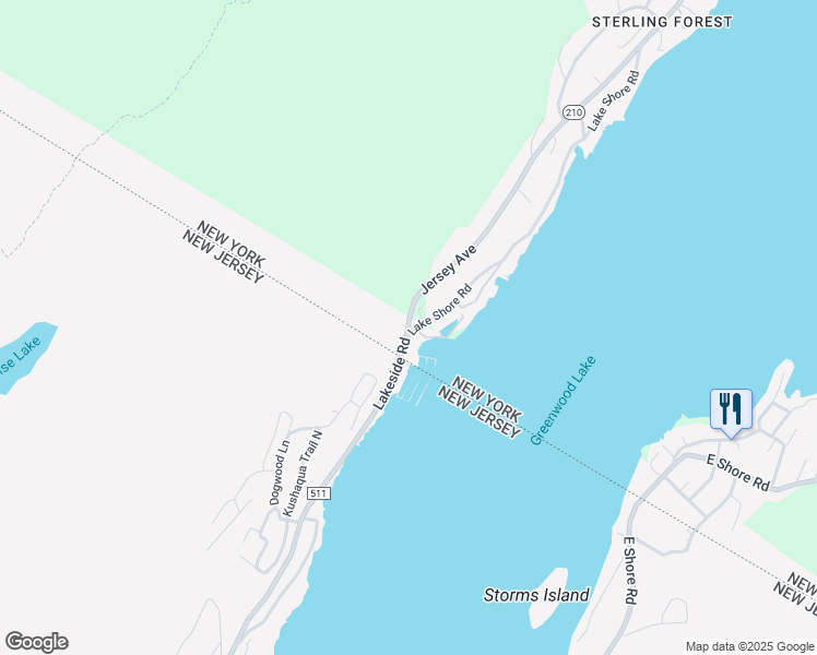 map of restaurants, bars, coffee shops, grocery stores, and more near  in West Milford