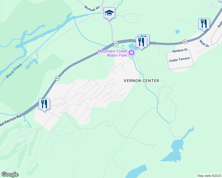 map of restaurants, bars, coffee shops, grocery stores, and more near 4 Attitash Drive in Sussex County