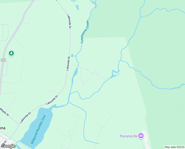 map of restaurants, bars, coffee shops, grocery stores, and more near 148 Leonard Lane in Tobyhanna