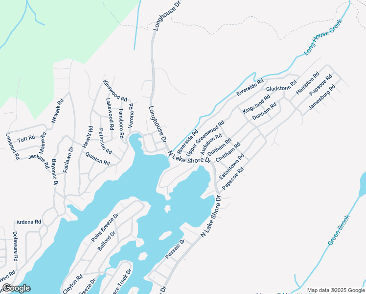 map of restaurants, bars, coffee shops, grocery stores, and more near 3 Riverside Road in West Milford