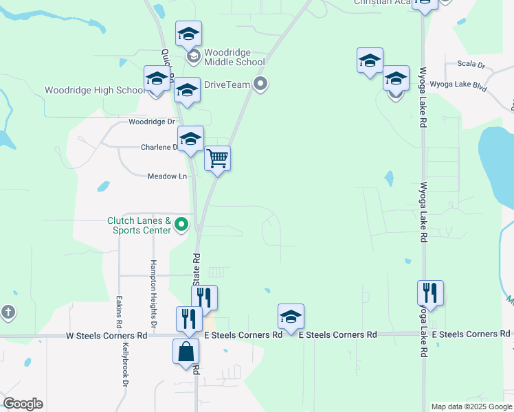 map of restaurants, bars, coffee shops, grocery stores, and more near Cuyahoga Falls Industrial Parkway in Cuyahoga Falls