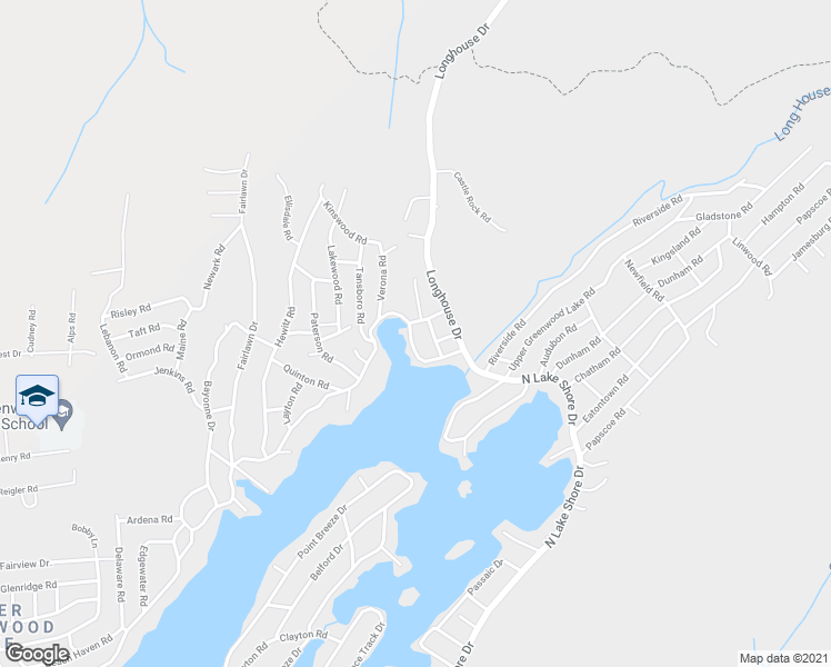 map of restaurants, bars, coffee shops, grocery stores, and more near 442 Shore Drive in Montague