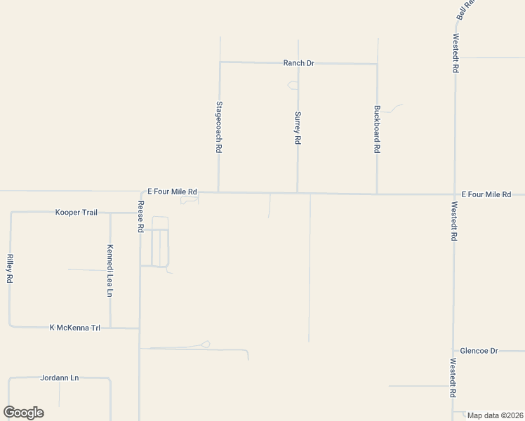 map of restaurants, bars, coffee shops, grocery stores, and more near 10041 East Four Mile Road in Cheyenne