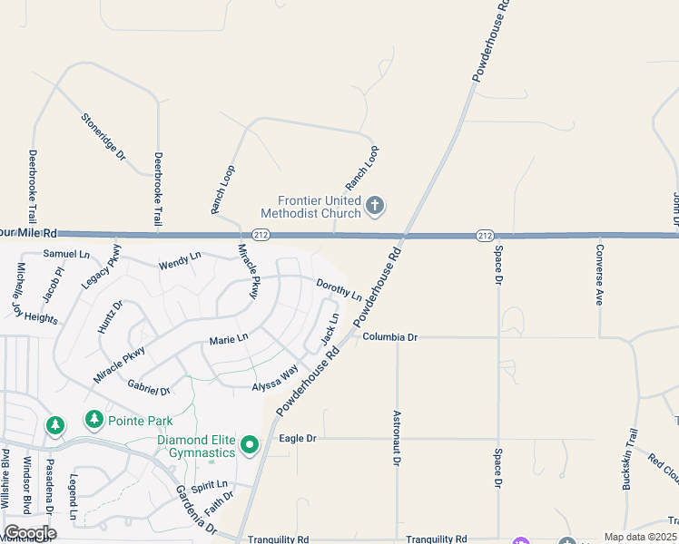 map of restaurants, bars, coffee shops, grocery stores, and more near 1530 Dorothy Lane in Cheyenne