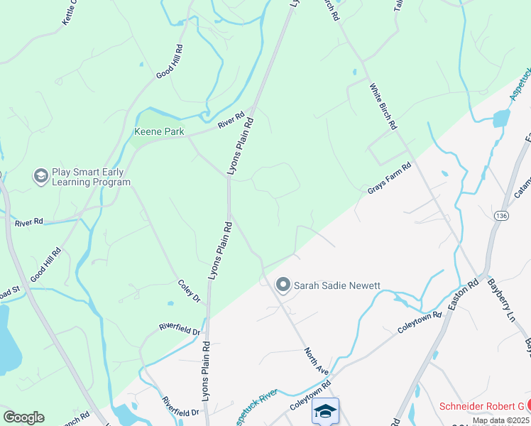 map of restaurants, bars, coffee shops, grocery stores, and more near 9 Cedar Hills Lane in Weston
