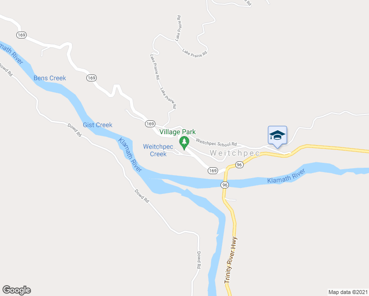 map of restaurants, bars, coffee shops, grocery stores, and more near in Weitchpec