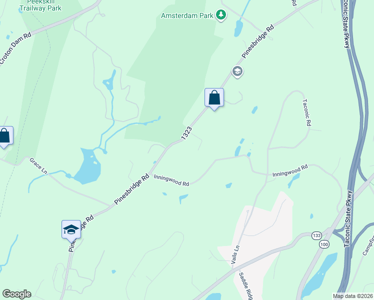map of restaurants, bars, coffee shops, grocery stores, and more near 24 Highview Road in Ossining
