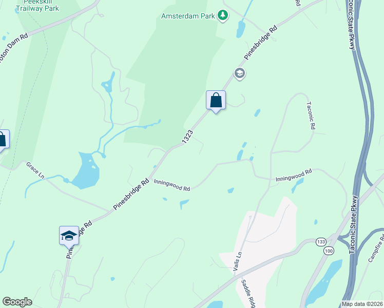 map of restaurants, bars, coffee shops, grocery stores, and more near 24 Highview Road in Ossining