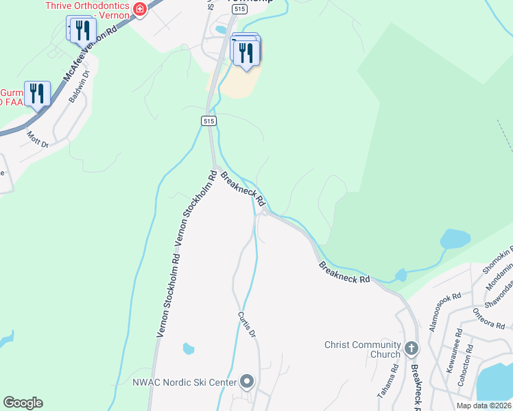 map of restaurants, bars, coffee shops, grocery stores, and more near 12 Breakneck Road in Sussex County