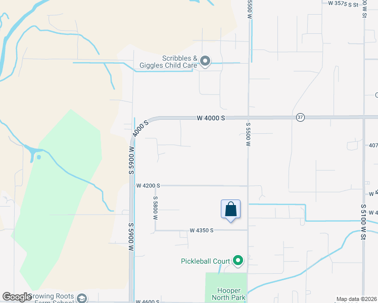 map of restaurants, bars, coffee shops, grocery stores, and more near 5712 West 4200 South in Hooper