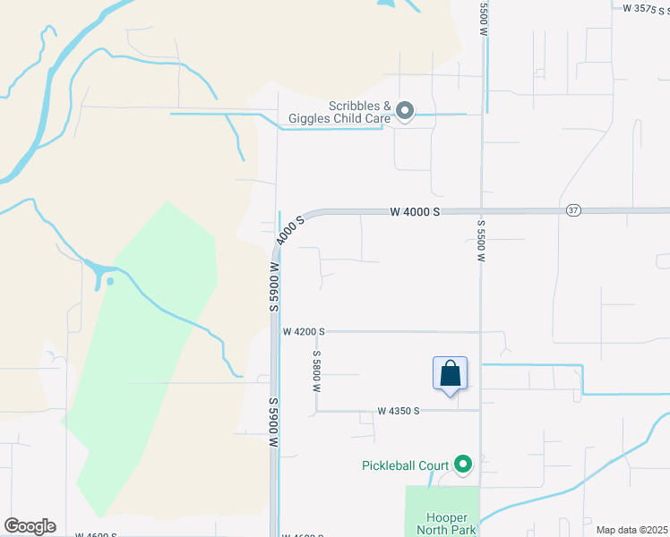 map of restaurants, bars, coffee shops, grocery stores, and more near 5777 West 4100 South in Hooper