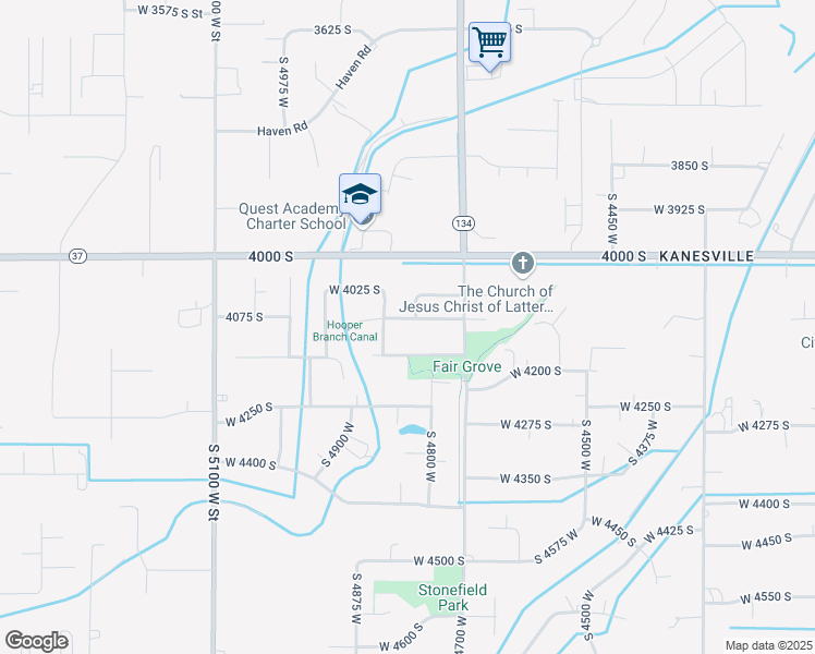 map of restaurants, bars, coffee shops, grocery stores, and more near 4781 West 4100 South in West Haven
