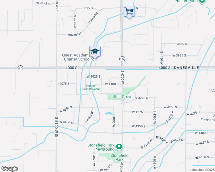 map of restaurants, bars, coffee shops, grocery stores, and more near 4781 West 4100 South in West Haven