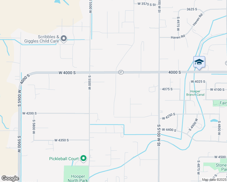 map of restaurants, bars, coffee shops, grocery stores, and more near 4111 South 5350 West in Hooper