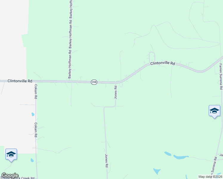 map of restaurants, bars, coffee shops, grocery stores, and more near 128 Jones Road in Harrisville