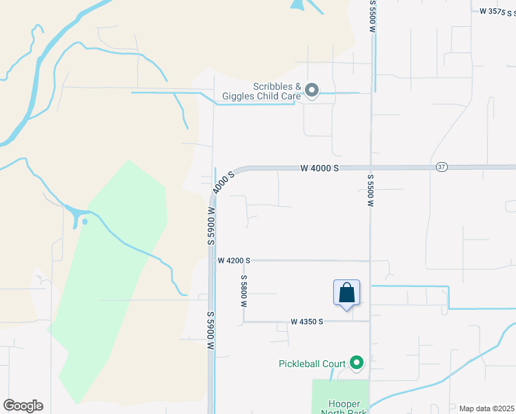 map of restaurants, bars, coffee shops, grocery stores, and more near 5777 West 4100 South in Hooper