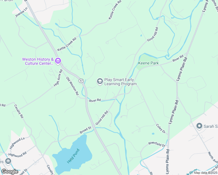 map of restaurants, bars, coffee shops, grocery stores, and more near 21 Hidden Hill Road in Weston