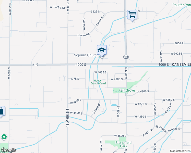 map of restaurants, bars, coffee shops, grocery stores, and more near 4068 South 4950 West in West Haven