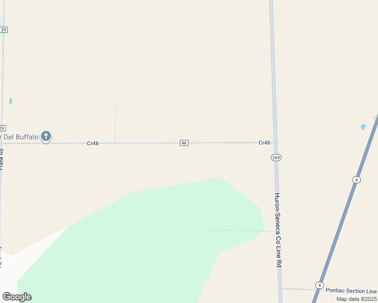 map of restaurants, bars, coffee shops, grocery stores, and more near 16840 County Road 46 in Bellevue