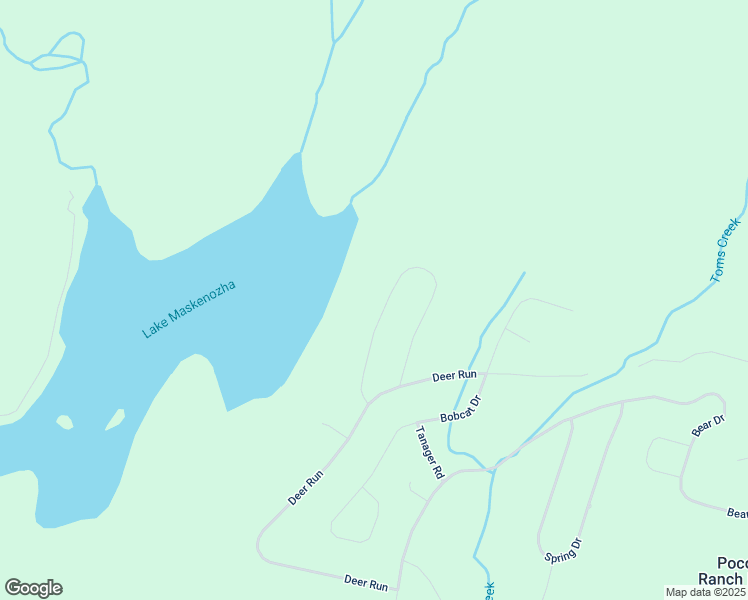map of restaurants, bars, coffee shops, grocery stores, and more near 184 Doe Loop in Pocono Ranch Lands