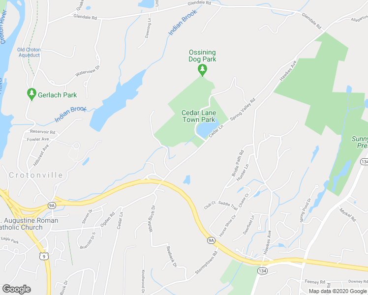 map of restaurants, bars, coffee shops, grocery stores, and more near 235 Cedar Lane in Ossining
