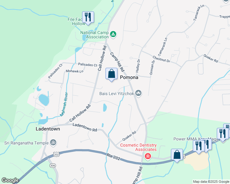 map of restaurants, bars, coffee shops, grocery stores, and more near 4 Grey Beech Lane in Pomona