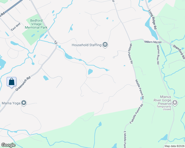 map of restaurants, bars, coffee shops, grocery stores, and more near 72 Oliver Road in Bedford