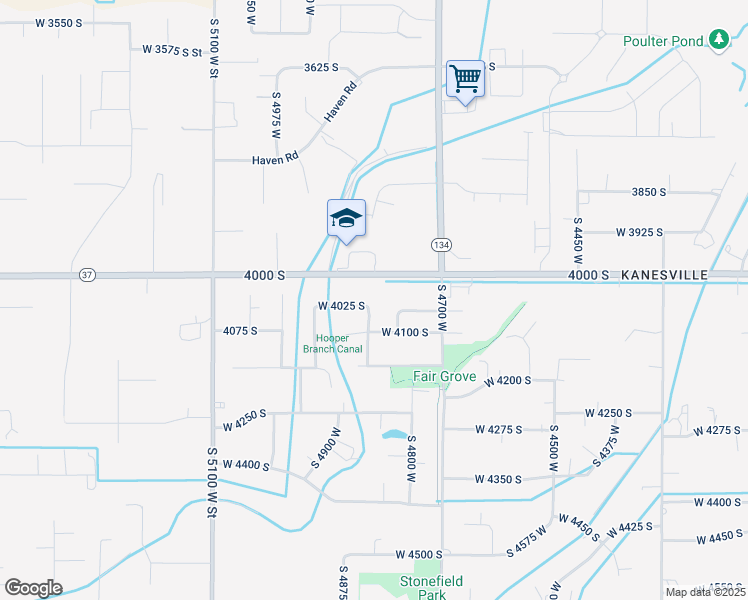 map of restaurants, bars, coffee shops, grocery stores, and more near 4024 South 4900 West in West Haven