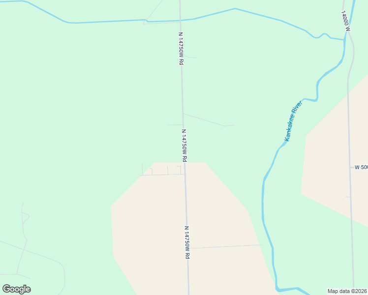 map of restaurants, bars, coffee shops, grocery stores, and more near North 14750W Road in Kankakee County