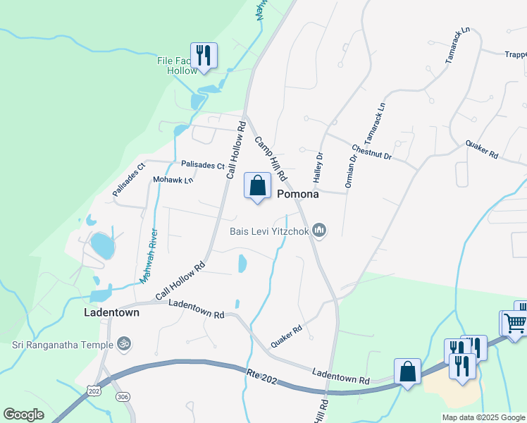 map of restaurants, bars, coffee shops, grocery stores, and more near 4 Grey Beech Lane in Pomona